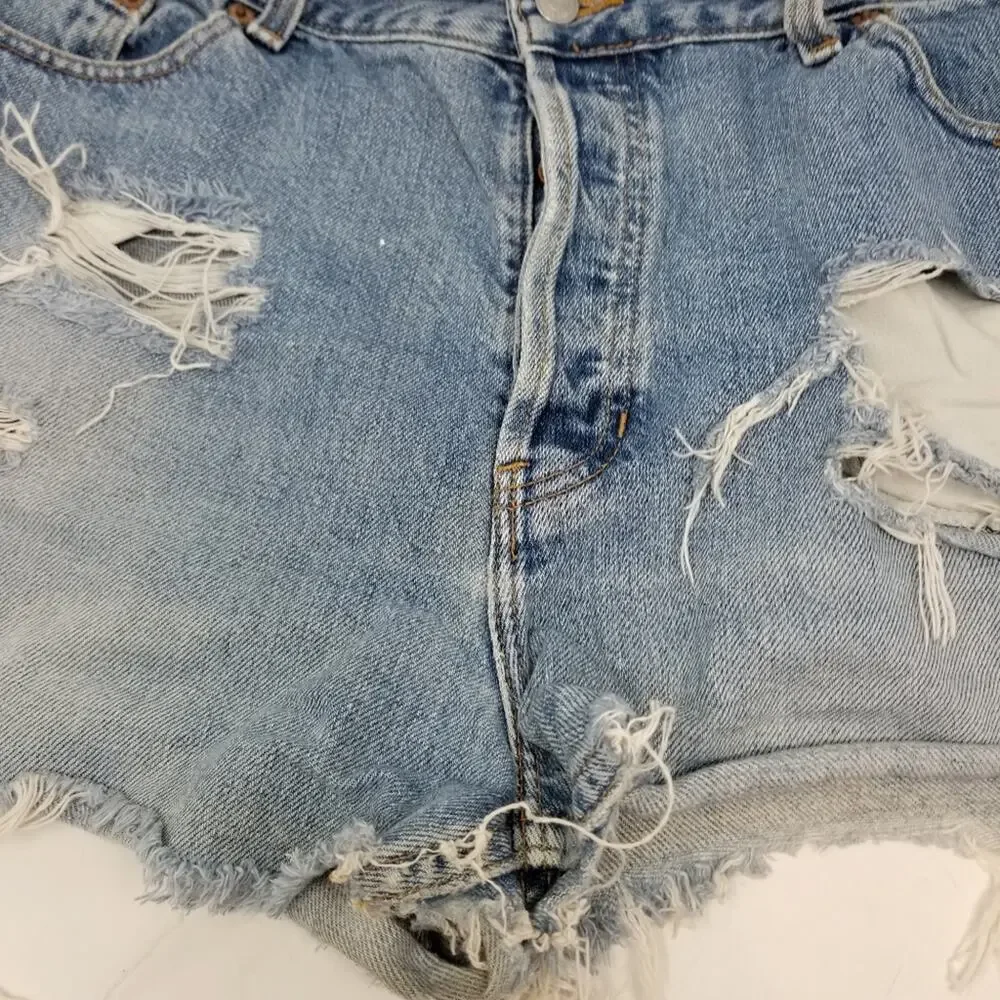 GAP Jean Cut offs Denim Short‎ Shorts  Distressed Jean Shorts Size 16